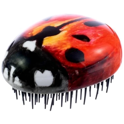 Image of Kent Pebble Lady Bug Travel Hairbrush