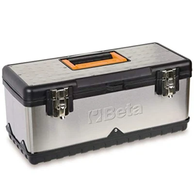 Image of Beta 21170502 Model Cp17L Tool Box, Made of Stainless Steel and Plastic Removable Tote Tray