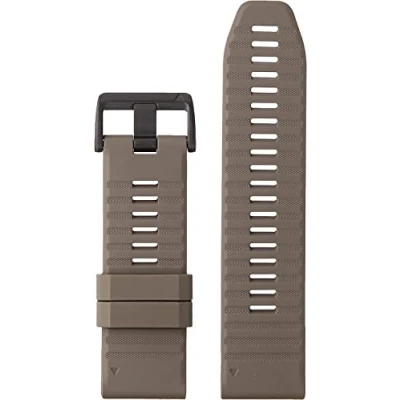 Image of Garmin QuickFit® 26 Silicone Strap Dark Sandstone, One Size, Ideal for Running &amp; Active Lifestyles