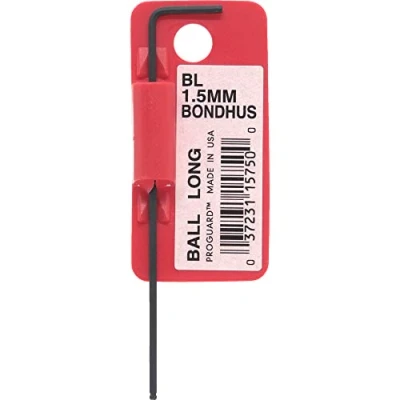 Image of Bondhus 15750 BL1.5 Barcoded Ballwrench 1.5mm, Black