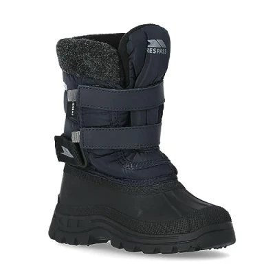 Image of Trespass Boy&#039;s Strachan Ii Snow Boots, Blue Navy, 11 UK Child