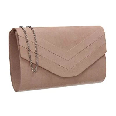 Image of SWANKYSWANS Women&#039;s Samantha Clutch Bag, Nude, One Size