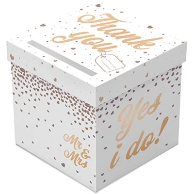 Image of Folat 21424 Rose Gold Wedding Letter Box