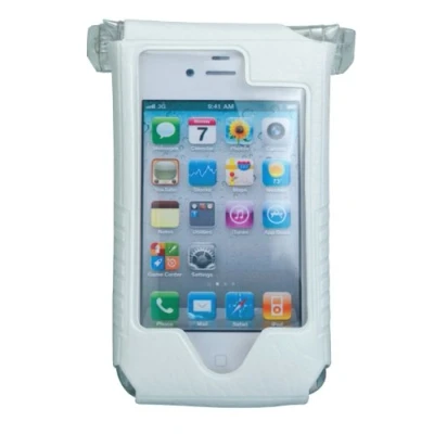 Image of Topeak Drybag Protective Phone Cover with Bicycle Mount for iPhone 4/4S, White
