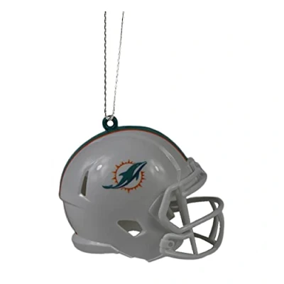 Image of FOCO NFL Miami Dolphins Helmet Bauble Christmas Tree Pendant Ornament