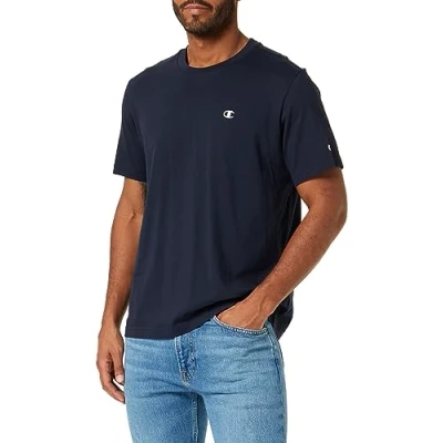 Image of Champion Men&#039;s Legacy Basics S Crewneck T Shirt, Navy Blue, XXL