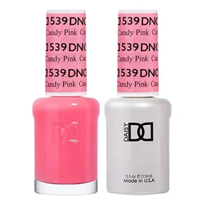 Image of DND Duo Gel &amp; Nail Polish Set Candy Pink 539 2x15ml