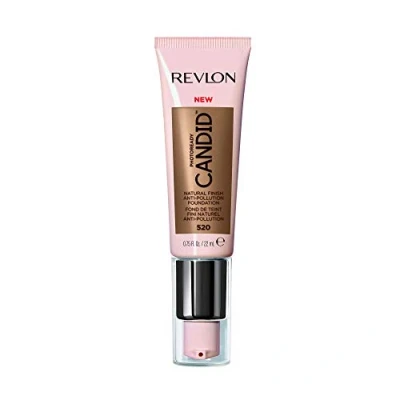 Image of Revlon PhotoReady Candid Natural Finish Foundation, with Anti Pollution, Antioxidant, Blue Light Ingredients, Cocoa (520), 22 ml