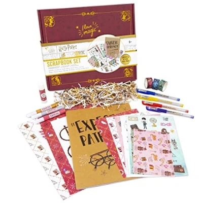 Image of Wizarding World Harry Potter Scrapbook Set Gifts Accessories for Girls Arts and Crafts Kit