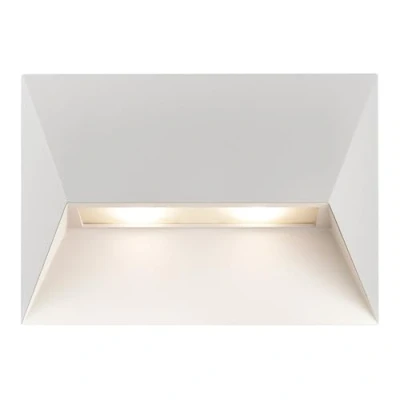 Image of Nordlux Pontio 27 Outdoor Wall Light/Exterior Light White Silver, GU10 2X25W Waterproof &amp; Weather Resistant Porch, Patio, Garden, Garage, or Entrance. IP54, Class 1 (Insulated)