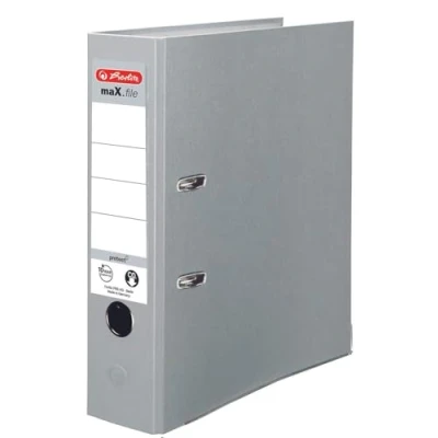 Image of Herlitz 5480306 Lever Arch File A4 8 cm Grey