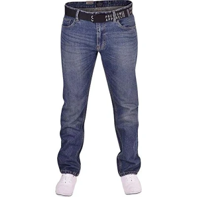 Image of Smith and Jones Branded Jean Hardwearing Fashion Denim Waist 34 Leg 32&quot; (34R) Stone Wash Blue