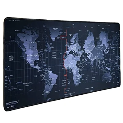 Image of Hosimoln Gaming Mouse Mat, Large Pad Size 70x30CM Thickness 3MM,Premium Textured Non Slip &amp; Waterproof Computer Mousepad with Stitched Edges for Gaming, Office Home 70x30 Dituk