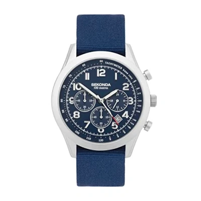 Image of Sekonda Mens Military Style Chronograph Watch (Blue) 30066