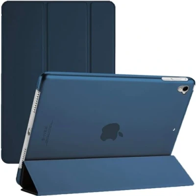Image of TechDealsUK Smart Case for iPad Pro 10.5 (2017) &amp; Air 3 (2019) A2153, A2123, A2152,A1709, A1701 Magnetic Stand Cover with Automatic Wake/Sleep (Blue)