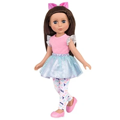Image of Glitter Girls Candice Doll Movable 36 cm with Clothing, Accessories and Long Hair for Styling Toy from 3 Years (7 Pieces), 4.5 x 3.5 15.5 inches