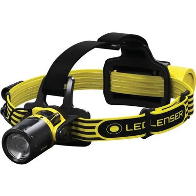 Image of Ledlenser ATEX EXH8R Rechargeable Outdoor LED Head Torch, Super Bright 200 Lumens Headlamp, 130 Meter Focus, Water Resistant (IP66), Up to 45 Hours Running Time