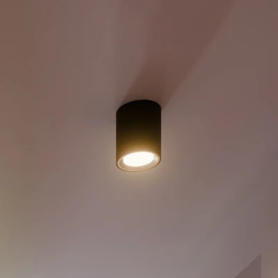 Image of Nordlux Landon Smart LED downlight, black, height 14 cm