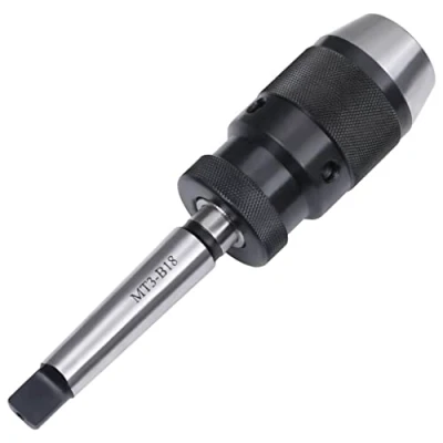 Image of &#039;vidaXL Quick Release Drill Chuck MT3 B18 Robust Steel Construction, Versatile, for Various Machines &amp; Tools, Wide 1 16 mm Clamping Range Unique Thrust Bearing