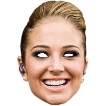 Image of FoxyPrinting Tulisa X Factor Celebrity Cardboard Party Face Mask Fancy Dress