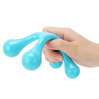 Image of Hand Held Massage Tool, Self Mini Handheld 4 Point Massager, Manual Trigger Lacrosse Massager Full Body for Waist Neck Foot Leg Head