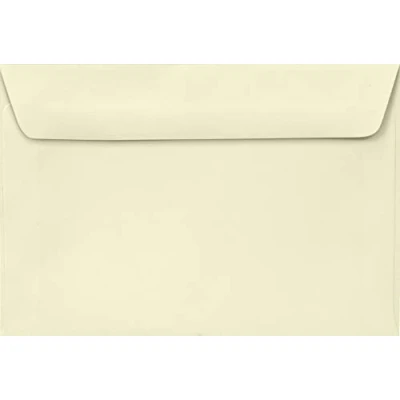 Image of Netuno 50 Ivory Envelopes 105 x 155 mm 100 g Lessebo Smooth Elegant Cream Straight Flap Wet Adhesive without Window for Invitation Cards Birthday Envelope