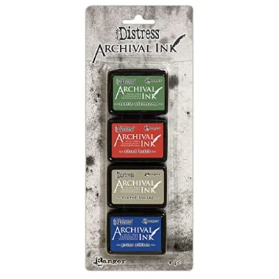 Image of Ranger ARCHIVL Ink KIT 6, White, 4 Mini Pads
