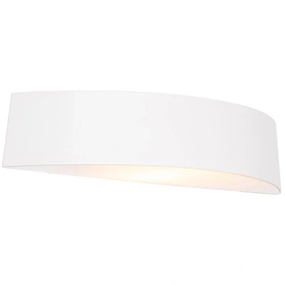 Image of Qazqa Modern Outdoor Wall Lamp I Light White IP44 Caz Garden Suitable for LED E27 1 Aluminium