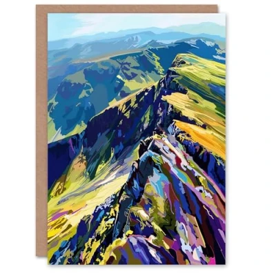 Image of Artery8 Greeting Card Cairngorm Mountains Scottish Highlands Landscape Blank For All Him Or Her Art Birthday