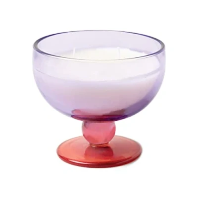Image of Paddywax Scented Candles Vintage Glass Aura Collection Soy Wax Blend 2 Wick Candle, 170g, Pepper &amp; Plum