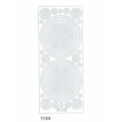 Image of Starform Transparent Glitter Design Peel Off Sticker 1144 Gold