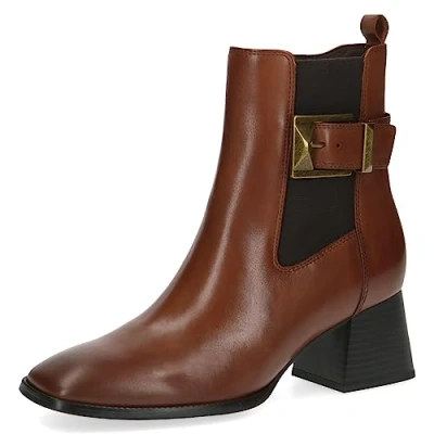 Image of Caprice Women&#039;s 9 25344 41 Lace up Ankle Boots with Heel, Brown, 6.5 UK