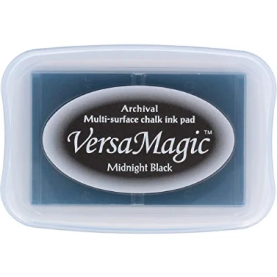Image of Tsukineko Versamagic Chalk Finish Ink Pad Midnight Black