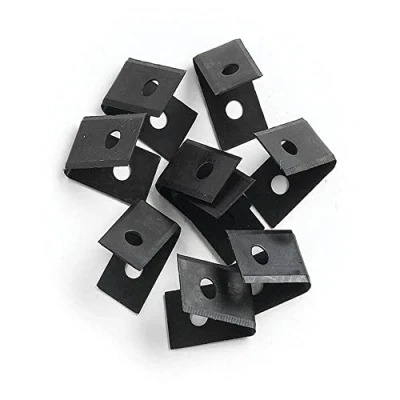 Image of 40 Packs Black Matt PVC Floor Vinyl Welding Grooving U V Blade Stainless Steel Slotted Hardware Tool