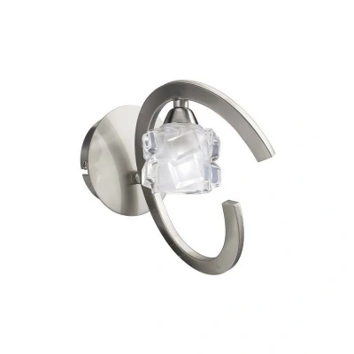 Image of Ice Wall Lamp Switched 1 Light G9 ECO, Satin Nickel