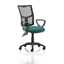 Image of Eclipse II Lever Task Operator Chair Black Mesh Back With KCUP1023