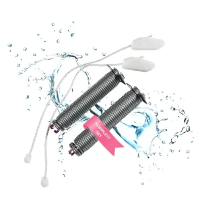 Image of Lichtblau Door Hinge Springs 130 mm x 25 + Pulleys 315 I 00754873 754873 Colour Code Pink Spring Dishwasher Replacement Parts for Neff Constructa Siemens Balay Bosch