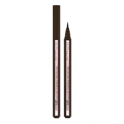 Image of Maybelline Hyper Easy Brush Tip Liquid Eye Liner, Long Lasting, To Apply, Smudge Proof Formula 810 Pitch Brown