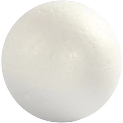 Image of Create Crafts Creativ 543080 Ball, D: 8 cm, polystyrene, 5pcs, White