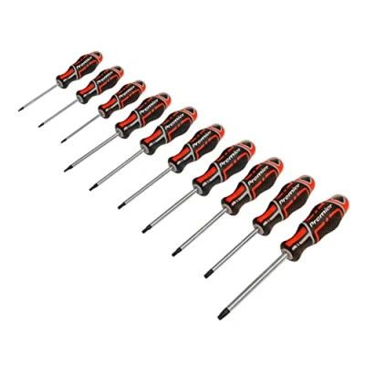 Image of Sealey Premier Screwdriver Set 10pc TRX Star* GripMAX® Red