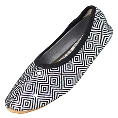 Image of Beck Girls Silver Star Ballet Shoes