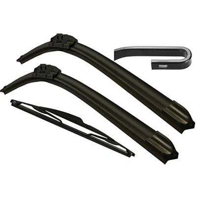 Image of XtremeAuto® Front &amp; Rear Window Windscreen Replacement Flat Aero Wiper Blades Focus MK1 Hatchback (1998 TO 2005)