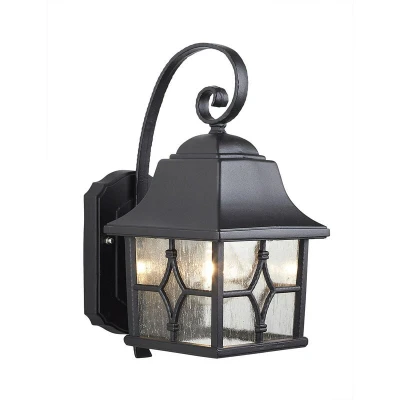 Image of Kent 1 Light Outdoor Wall Lantern Black IP44, E27