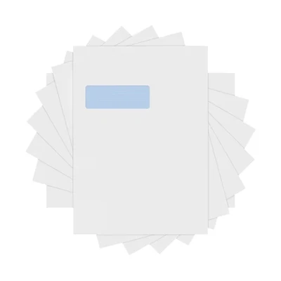 Image of Q Connect C4 Envelopes Window Self Seal 90gsm White Pk 250 KF3501