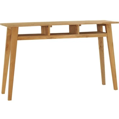 Image of vidaXL Console Table 120x35x75 cm Solid Teak Wood