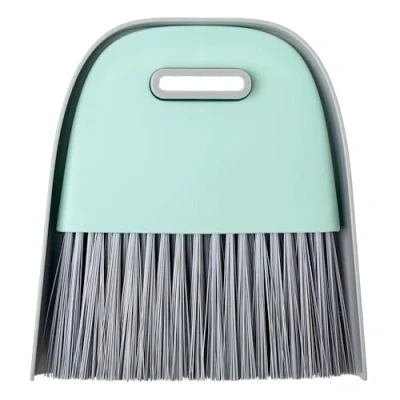 Image of VIGAR Hand dustpan with built in brush turquoise colour, Material: polypropylene, 16,5x3,5x3,5 cm