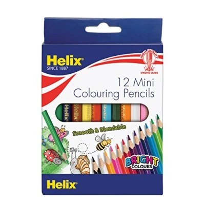 Image of Helix Mini Colouring Pencils (Pack of 12)