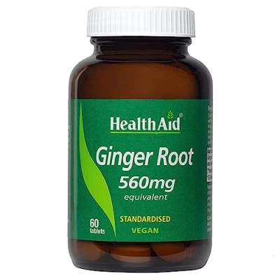 Image of HealthAid Ginger Extract 560mg 60 Tablets