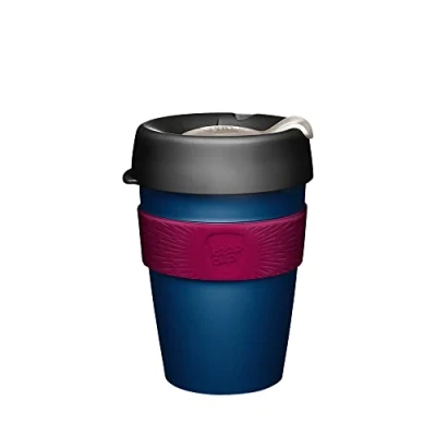 Image of KeepCup Original, Lightweight Reusable Coffee Cup with Splashproof Sipper Lid 12oz/340ml Eve