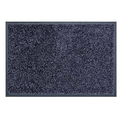 Image of ASTRA dirt trap, washable doormat, robust, durable door mat, for indoor use, blue grey, 60 x 90 cm